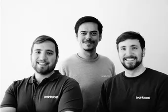 Philipp, Tobias and Daniel of the brainboost team